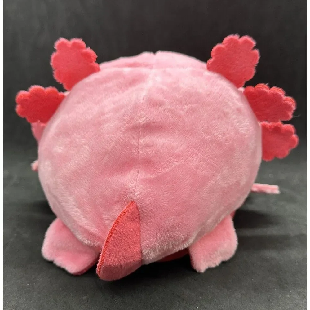 TeeTurtle Axolotl Reversible Plush Pink Heart Eyes Red Angry Fire Valentine 2021